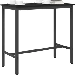 Tafel 100 x 50 x 90,5 cm Engineered hout en staal><noscript><img width=
