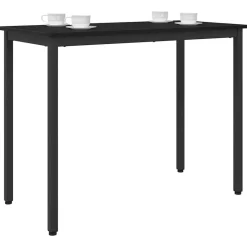 Tafel 100 x 50 x 76,5 cm Engineered hout en staal>vidaXL New