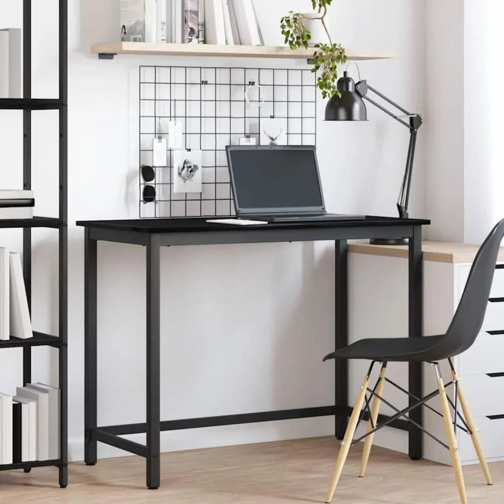 Tafel 80 x 50 x 76,5 cm Engineered hout en staal>vidaXL Hot