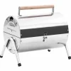 Tafelbarbecue houtskool dubbele roosters roestvrij staal>vidaXL New