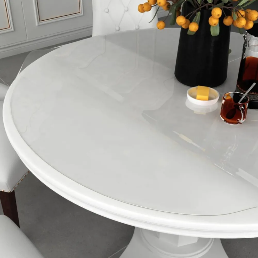 Tafelbeschermer Ø60 cm 1,6 mm PVC transparant>vidaXL