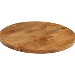 Tafelblad Ø 40x2,5 cm rond massief ruw mangohout>vidaXL Discount