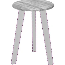 Tafelblad 30 x 30 x 1,5 cm Bewerkt hout><noscript><img width=