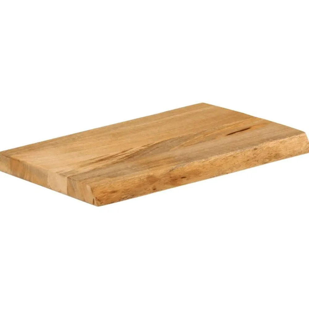 Tafelblad met natuurlijke rand 40x20x2,5 cm massief mangohout>vidaXL New