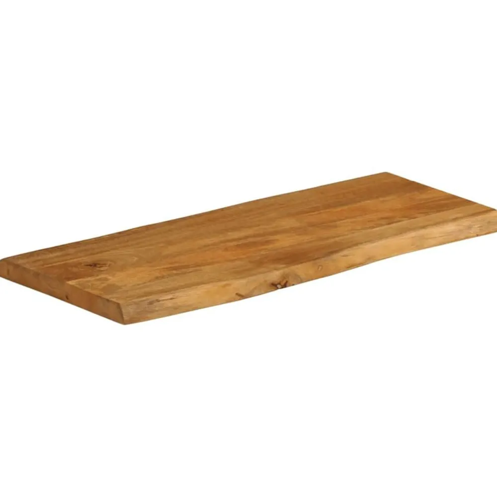 Tafelaccessoires*vidaXL Tafelblad met natuurlijke rand 100x40x2,5 cm massief mangohout Mangohout (eikenafwerking)