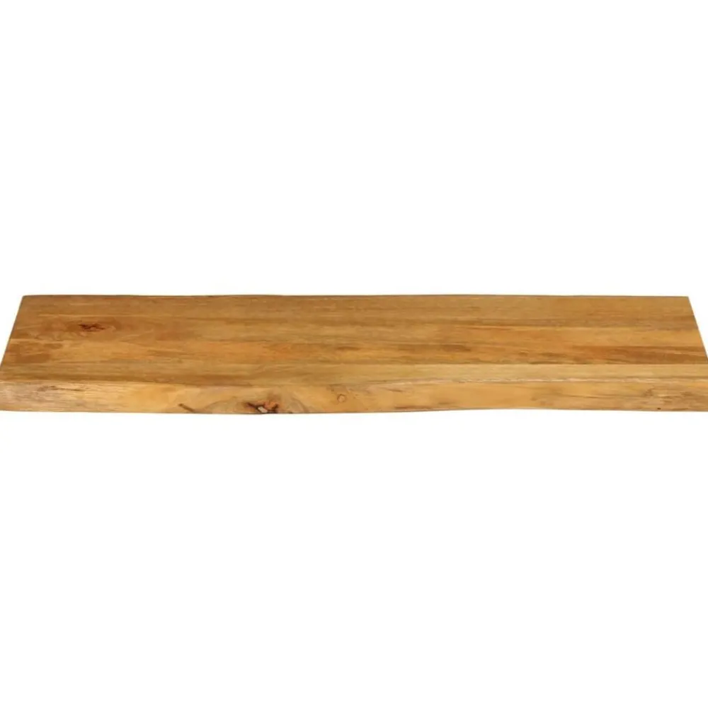 Tafelaccessoires*vidaXL Tafelblad met natuurlijke rand 100x40x2,5 cm massief mangohout Mangohout (eikenafwerking)