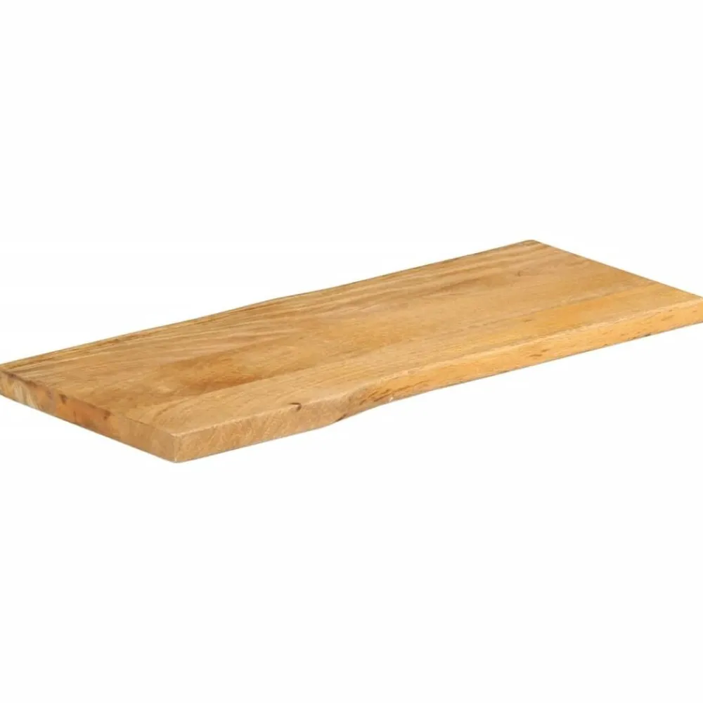 Tafelaccessoires*vidaXL Tafelblad met natuurlijke rand 80x40x3,8 cm massief mangohout Mangohout (naturel)