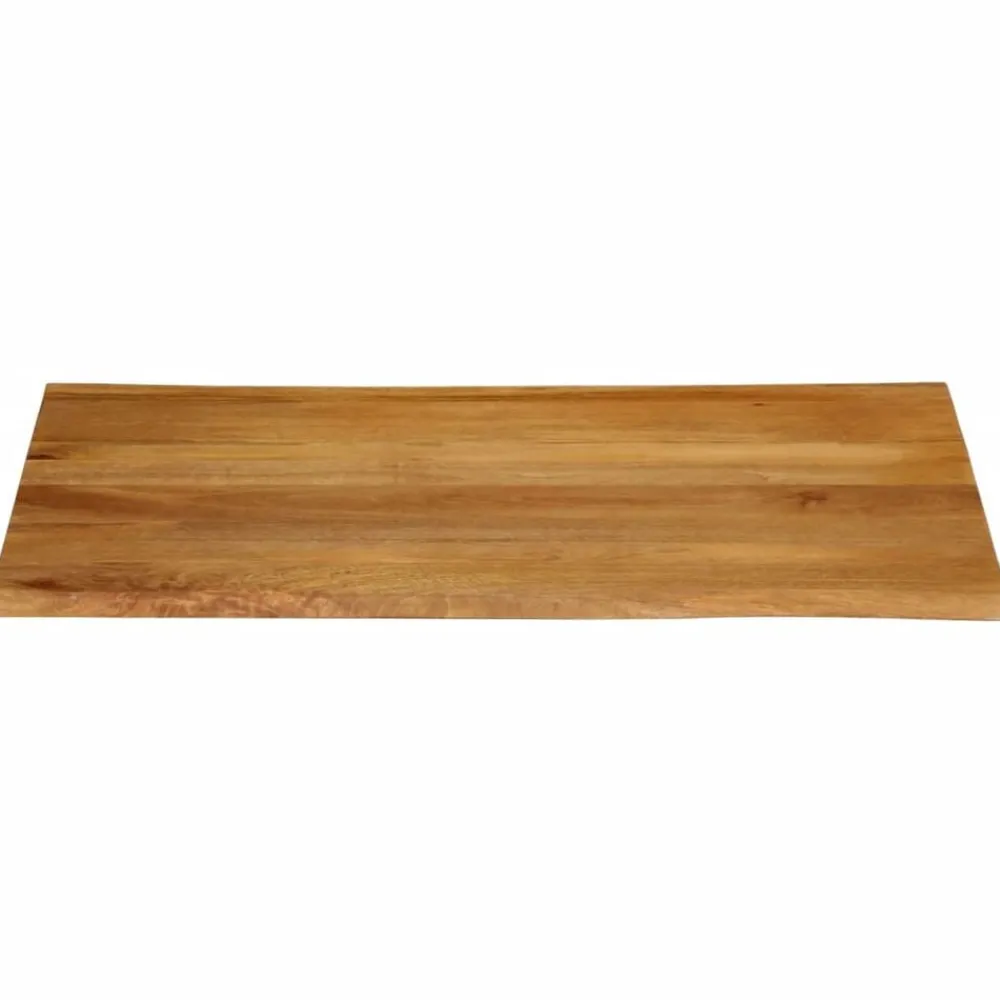 Tafelblad met natuurlijke rand 90x80x3,8 cm massief mangohout>vidaXL Sale