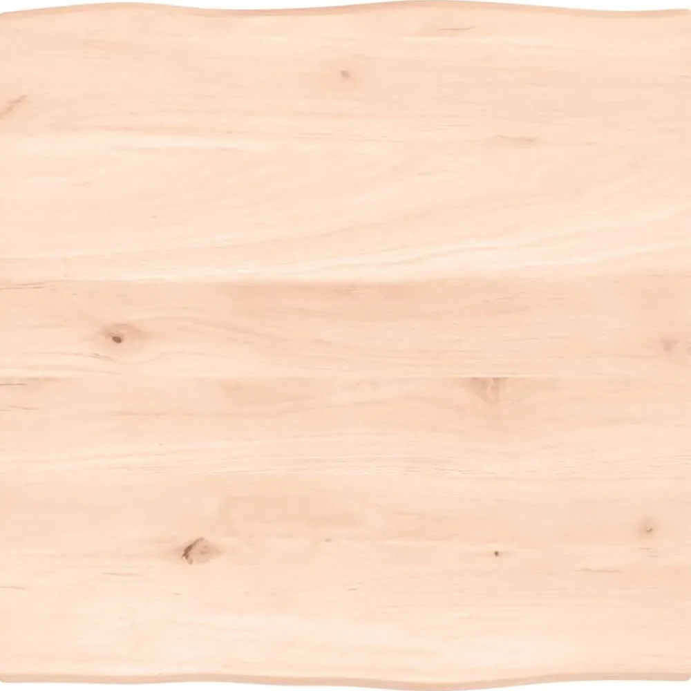 Tafelaccessoires*vidaXL Tafelblad natuurlijke rand 40x40x2 cm massief eikenhout Naturel