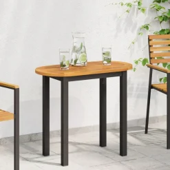 Tafelaccessoires*vidaXL Tafelblad Olie naturel 80 x 40 x 2 cm Massief Acaciahout