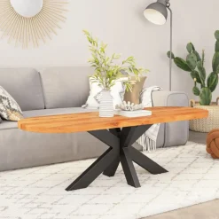 Tafelaccessoires*vidaXL Tafelblad ovaal 80x40x2,5 cm massief acaciahout Acaciahout (naturel)