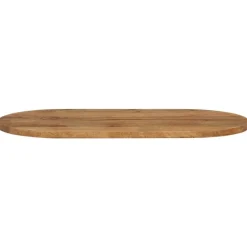 Tafelaccessoires*vidaXL Tafelblad ovaal 80x40x2,5 cm massief mangohout Mangohout (eikenafwerking)
