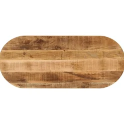 Tafelblad ovaal 80x40x2,5 cm massief ruw mangohout>vidaXL Clearance