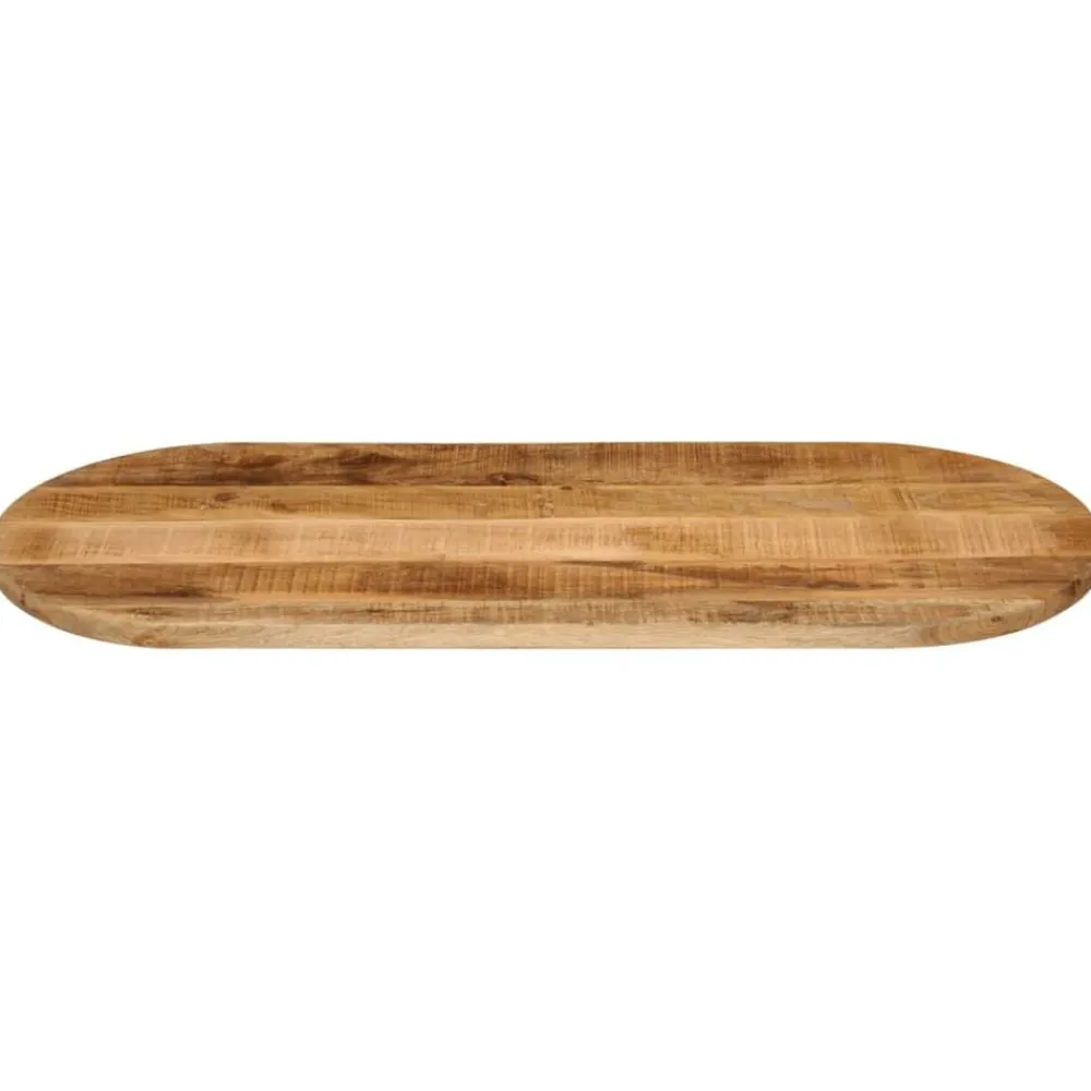 Tafelblad ovaal 80x40x2,5 cm massief ruw mangohout>vidaXL Clearance