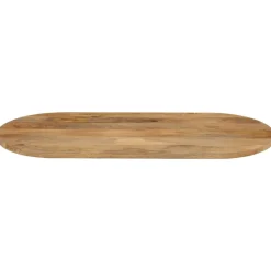 Tafelaccessoires*vidaXL Tafelblad ovaal 80x40x3,8 cm massief mangohout Mangohout (naturel)