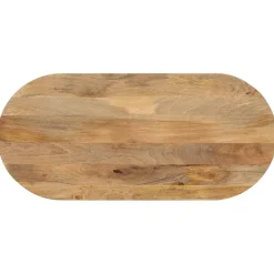Tafelblad ovaal 80x40x2,5 cm massief mangohout>vidaXL Sale
