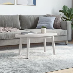 Tafelaccessoires*vidaXL Tafelblad ovaal 70x35x2,5 cm massief grenenhout Wit