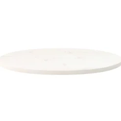 Tafelaccessoires*vidaXL Tafelblad ovaal 70x35x2,5 cm massief grenenhout Wit