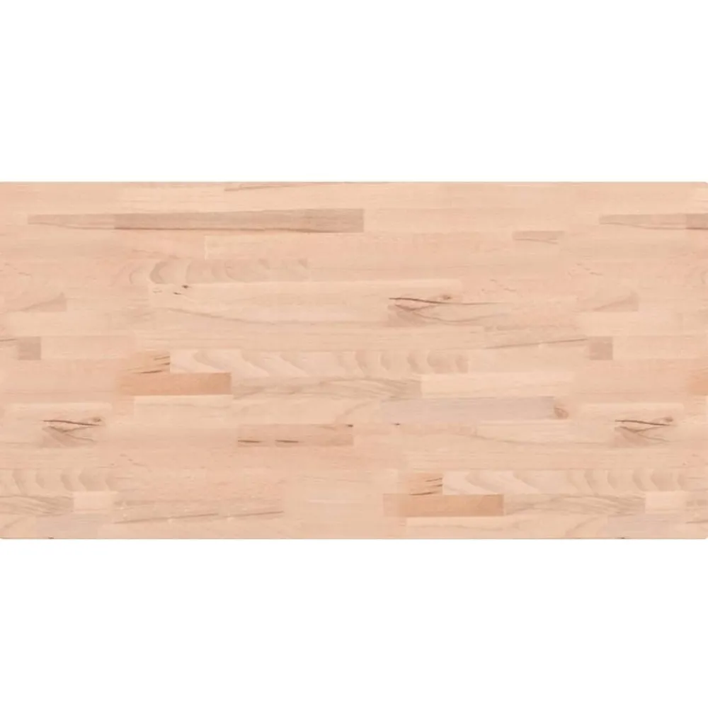 Tafelaccessoires*vidaXL Tafelblad rechthoekig 80x40x1,5 cm massief beukenhout Naturel