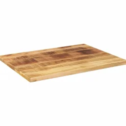Tafelaccessoires*vidaXL Tafelblad rechthoekig 70x60x1,5 cm massief ruw mangohout Ruw mangohout (naturel)