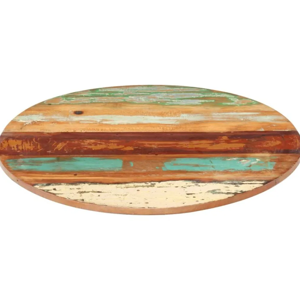 Tafelaccessoires*vidaXL Tafelblad rond 15-16 mm 40 cm massief gerecycled hout