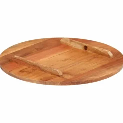 Tafelaccessoires*vidaXL Tafelblad rond 15-16 mm 40 cm massief acaciahout