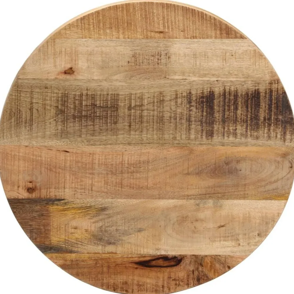 Tafelaccessoires*vidaXL Tafelblad rond Ø 40x1,5 cm massief ruw mangohout Ruw mangohout (naturel)
