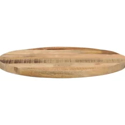 Tafelaccessoires*vidaXL Tafelblad rond Ø 40x1,5 cm massief ruw mangohout Ruw mangohout (naturel)