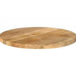 Tafelaccessoires*vidaXL Tafelblad rond Ø 40x3,8 cm massief ruw mangohout Mangohout (naturel)