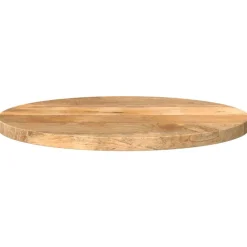 Tafelaccessoires*vidaXL Tafelblad rond Ø 40x3,8 cm massief ruw mangohout Mangohout (naturel)