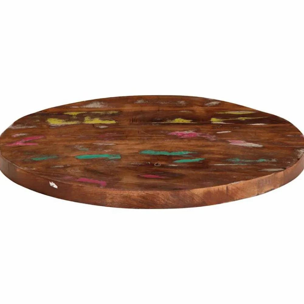 Tafelaccessoires*vidaXL Tafelblad rond Ø 40x1,5 cm massief gerecycled hout Gerecycled hout (meerkleurig)
