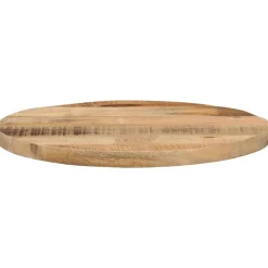 Tafelblad rond Ø 40x2,5 cm massief ruw mangohout><noscript><img width=