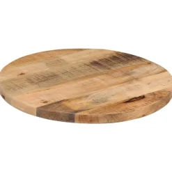 Tafelblad rond Ø 40x3,8 cm massief ruw mangohout>vidaXL Online