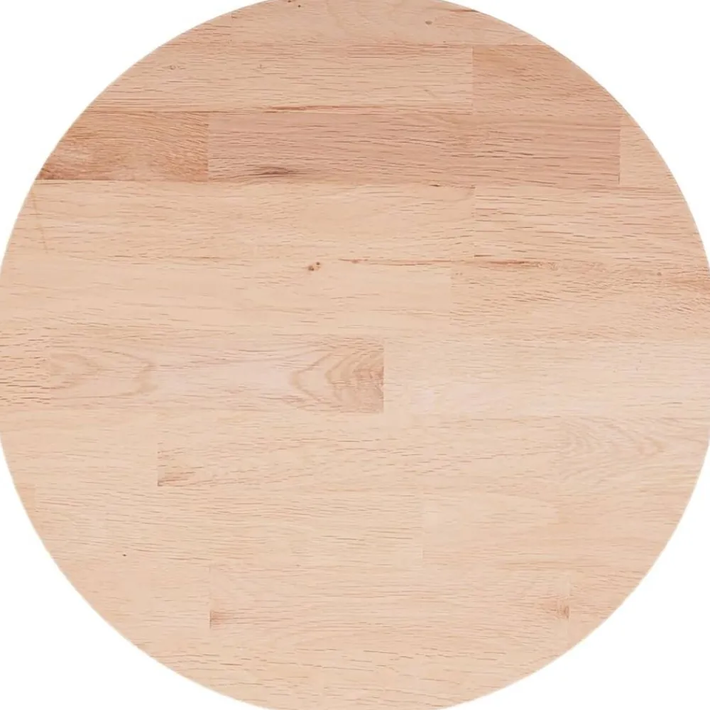 Tafelaccessoires*vidaXL Tafelblad rond Ø30x1,5 cm onbehandeld massief eikenhout Naturel