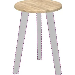Tafelaccessoires*vidaXL Tafelblad Ø 30 x 1,5 cm Bewerkt hout Sonoma eiken
