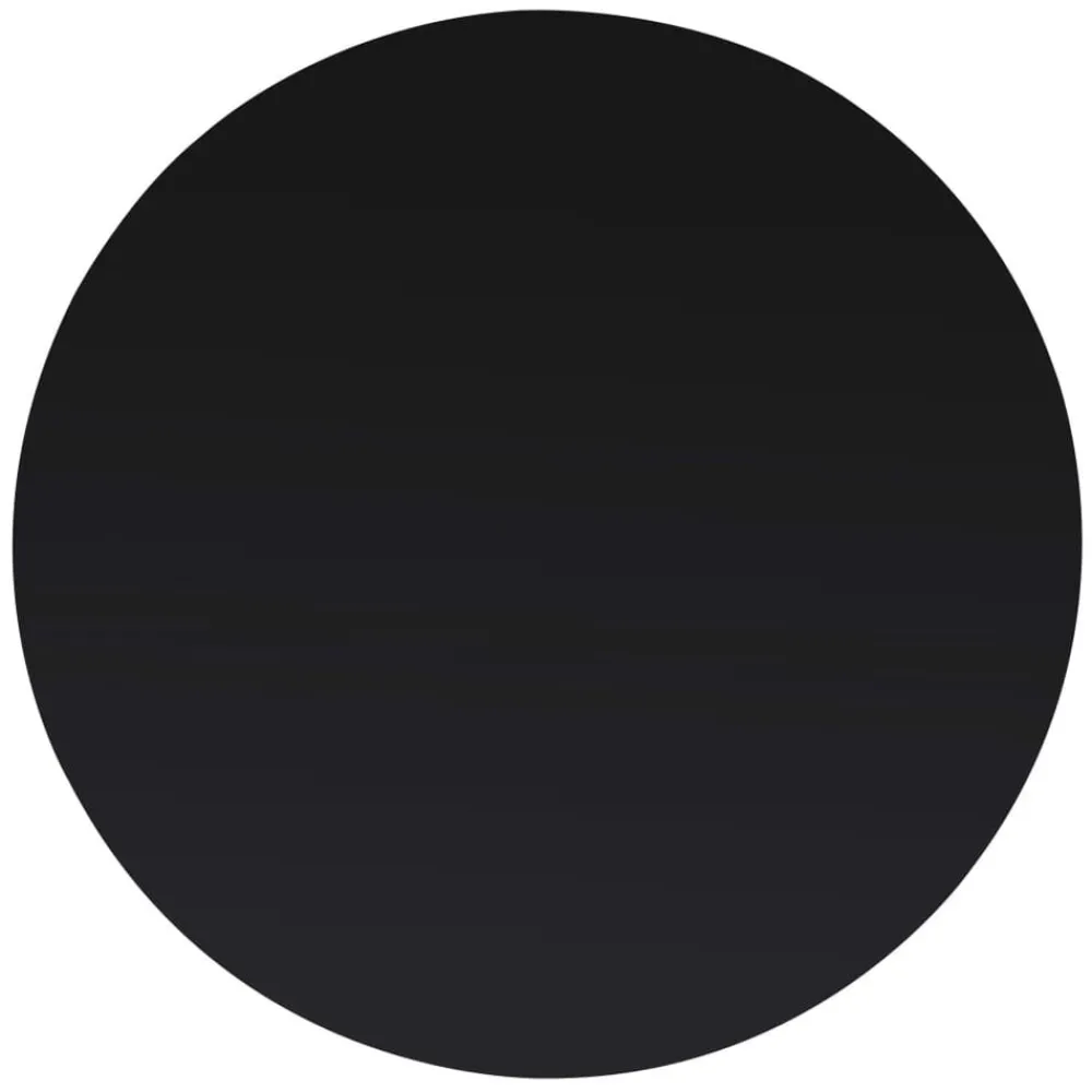 Tafelaccessoires*vidaXL Tafelblad van gehard glas 300 mm rond Zwart