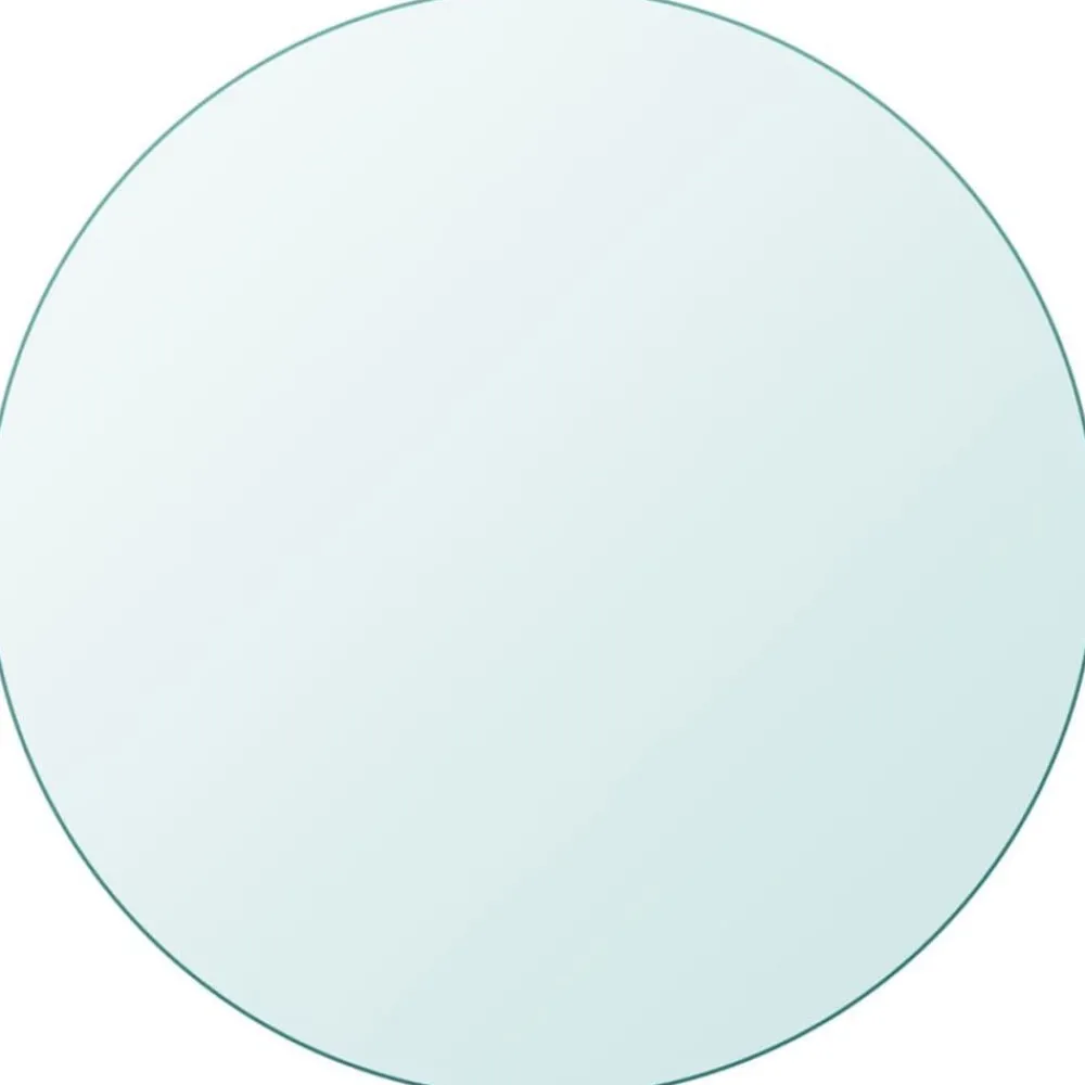 Tafelaccessoires*vidaXL Tafelblad van gehard glas 300 mm rond Doorzichtig