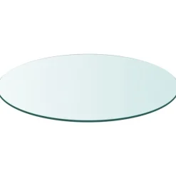 Tafelaccessoires*vidaXL Tafelblad van gehard glas 300 mm rond Doorzichtig