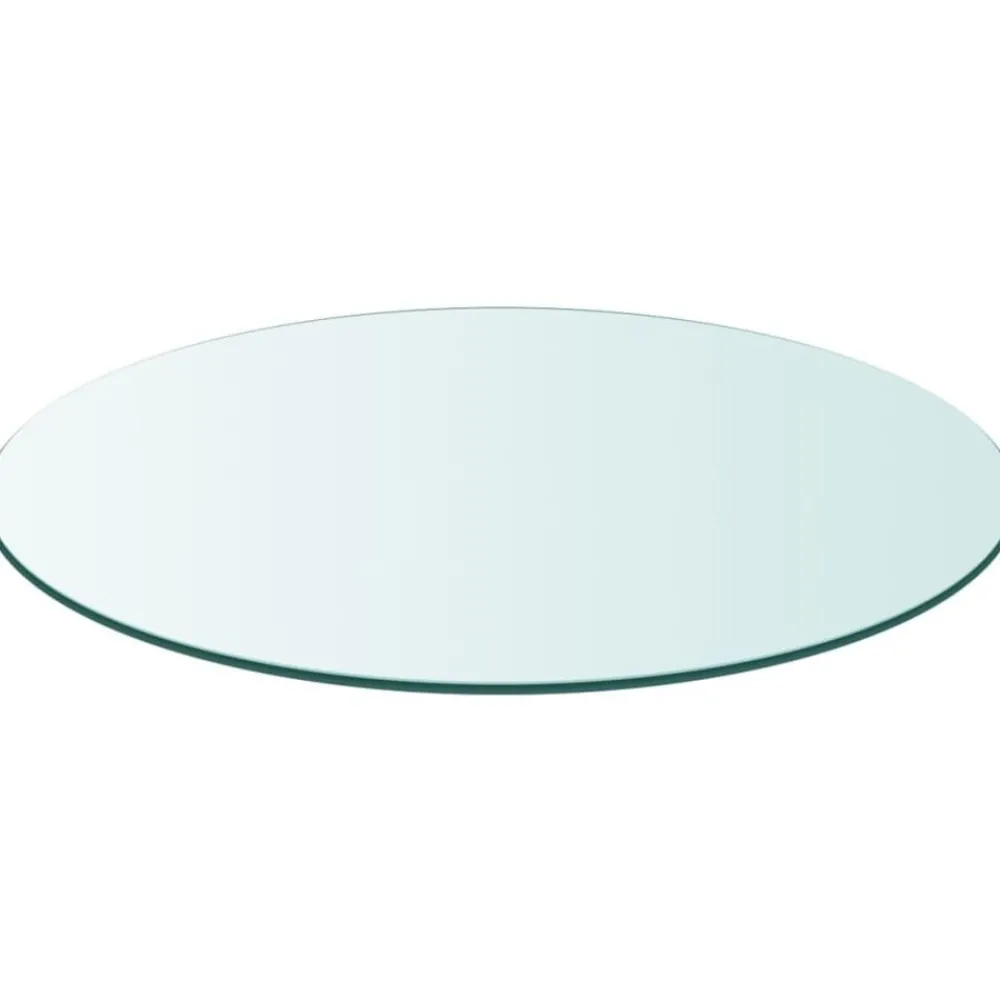 Tafelaccessoires*vidaXL Tafelblad van gehard glas 300 mm rond Doorzichtig