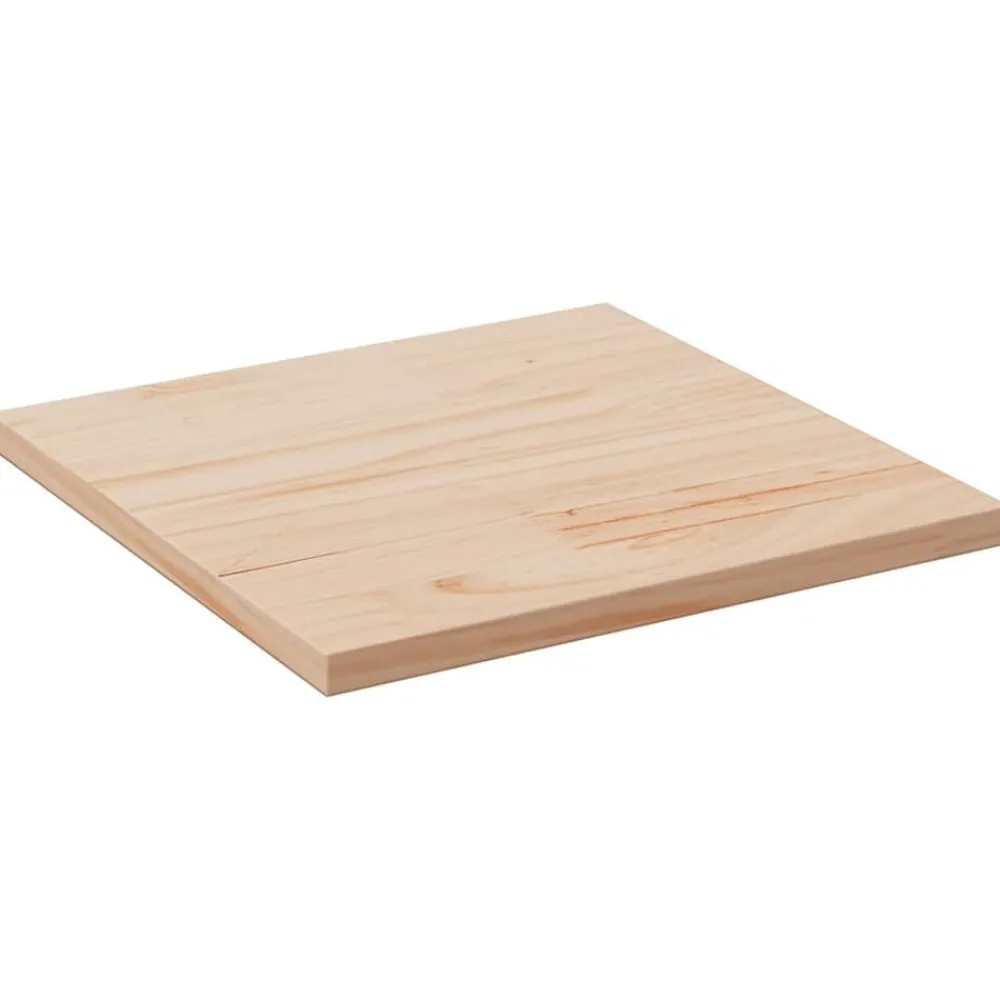 Tafelaccessoires*vidaXL Tafelblad vierkant 60x60x2,5 cm massief grenenhout Naturel