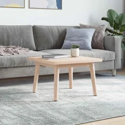 Tafelaccessoires*vidaXL Tafelblad vierkant 60x60x2,5 cm massief grenenhout Naturel