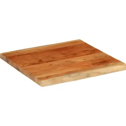 Tafelaccessoires*vidaXL Tafelblad vierkant natuurlijke rand 40x40x3,8 cm acaciahout Acaciahout (naturel)