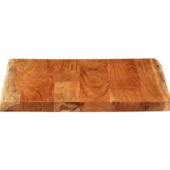 Tafelaccessoires*vidaXL Tafelblad vierkant natuurlijke rand 40x40x3,8 cm acaciahout Acaciahout (naturel)