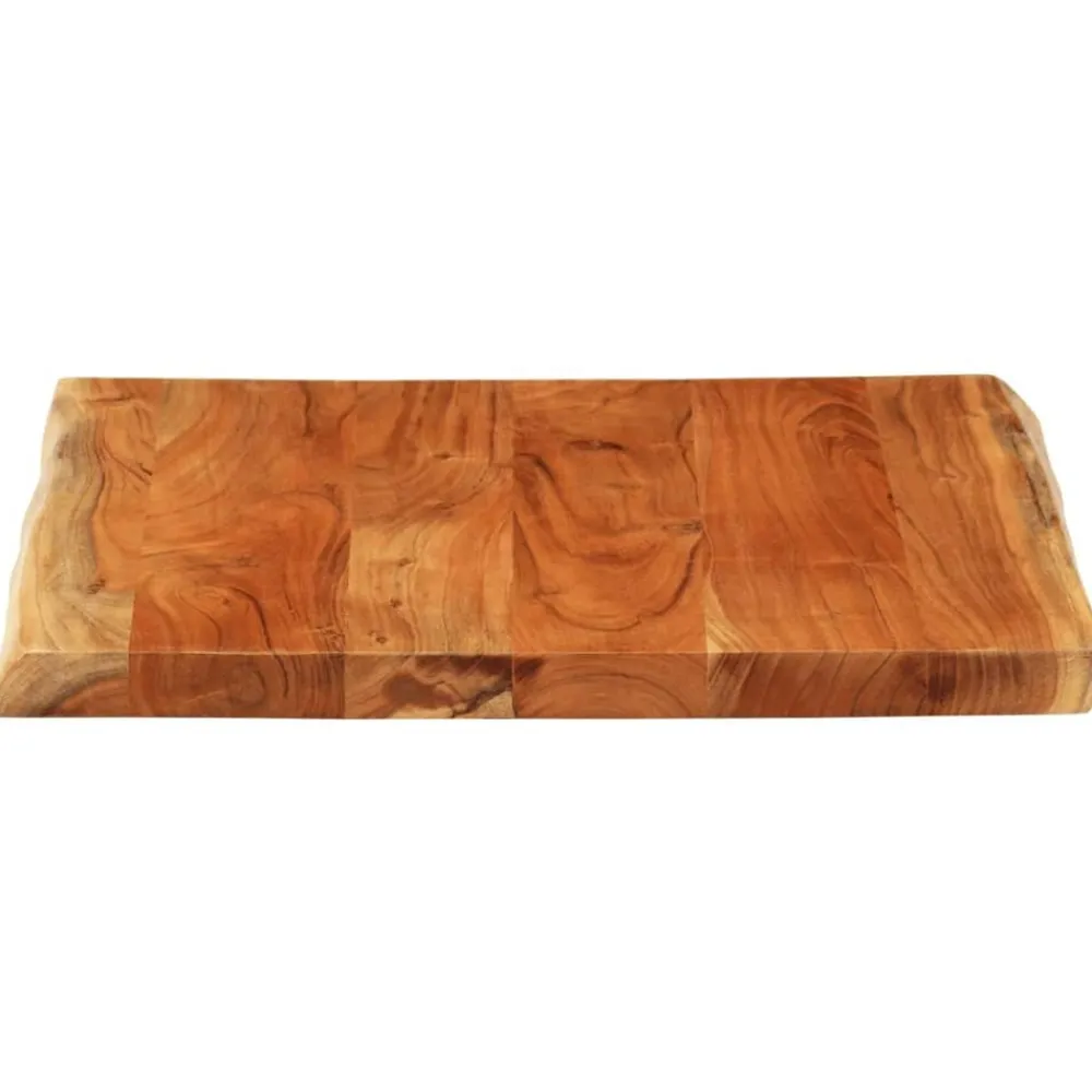 Tafelaccessoires*vidaXL Tafelblad vierkant natuurlijke rand 40x40x3,8 cm acaciahout Acaciahout (naturel)