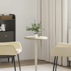 Tafelblad Ø40x2,5 cm marmer crèmekleurig>vidaXL Clearance