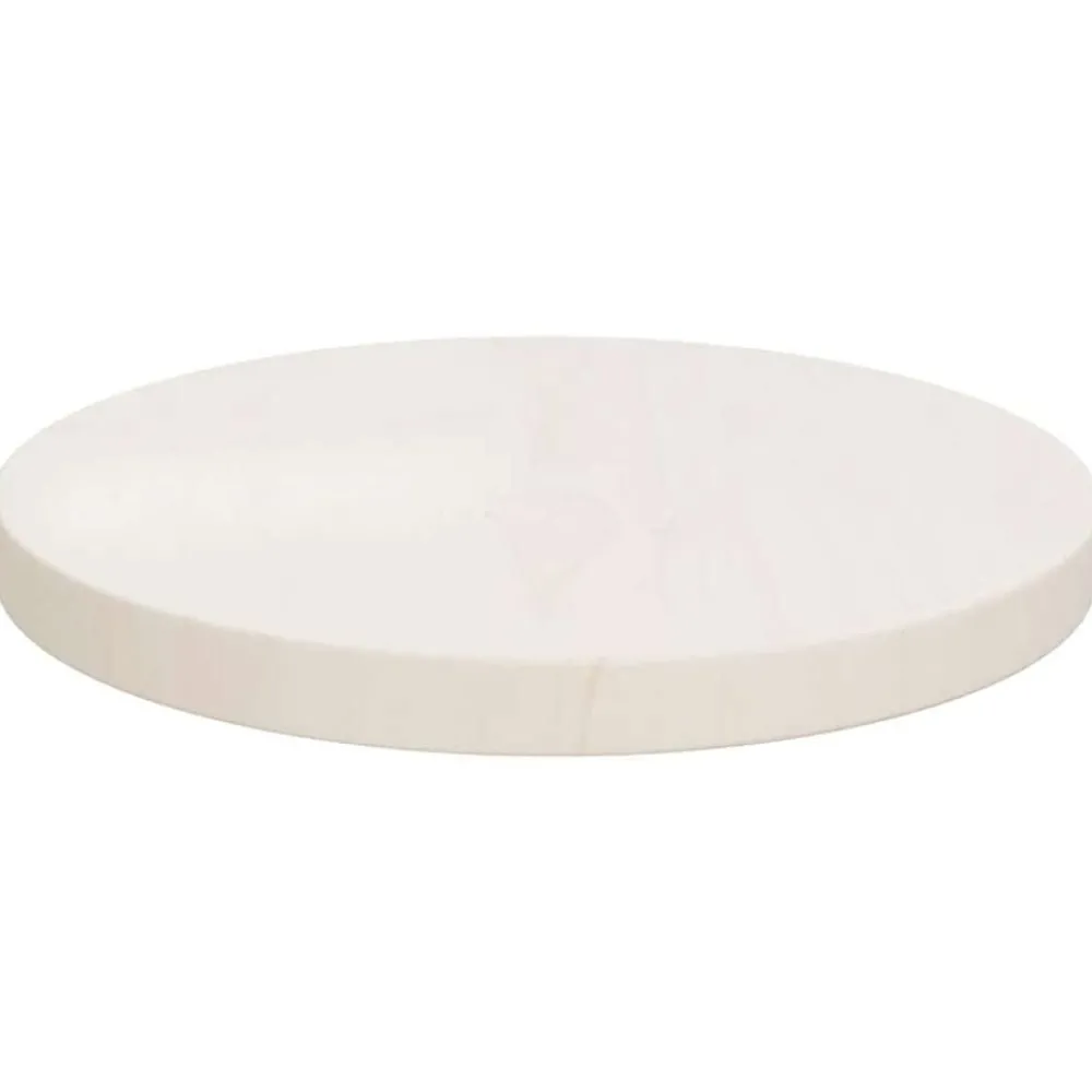 Tafelaccessoires*vidaXL Tafelblad Ø30x2,5 cm massief grenenhout Wit
