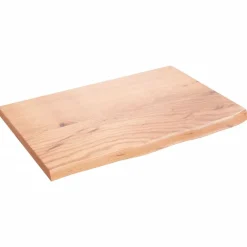 Tafelaccessoires*vidaXL Tafelblad 60x40x2 cm behandeld massief eikenhout Lichtbruin