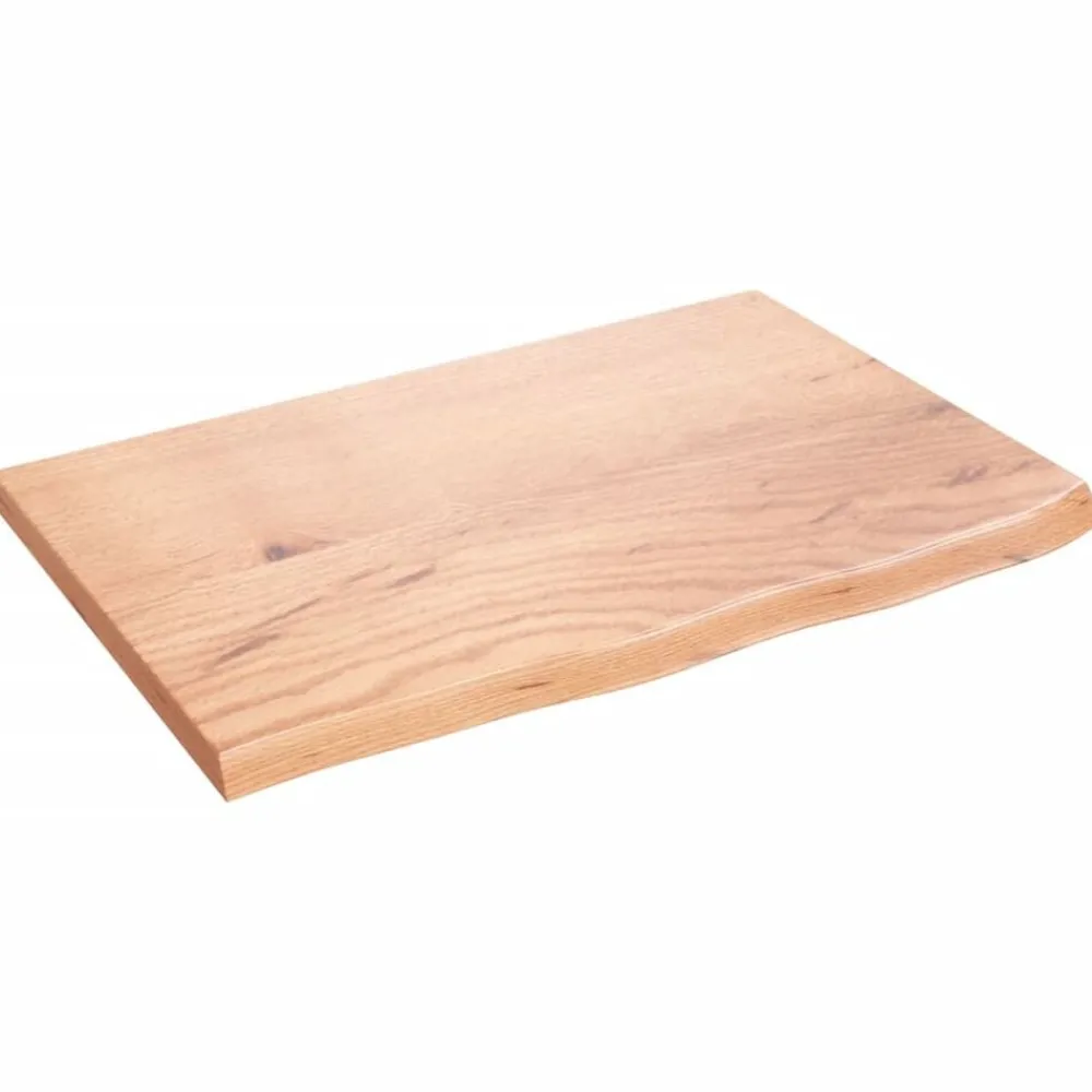 Tafelaccessoires*vidaXL Tafelblad 60x40x2 cm behandeld massief eikenhout Lichtbruin