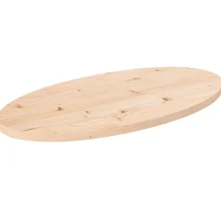 Tafelaccessoires*vidaXL Tafelblad 70x35x2,5 cm massief grenenhout ovaal Naturel