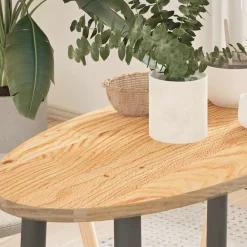 Tafelblad 80x40x2 cm ovaal massief eikenhout>vidaXL Online